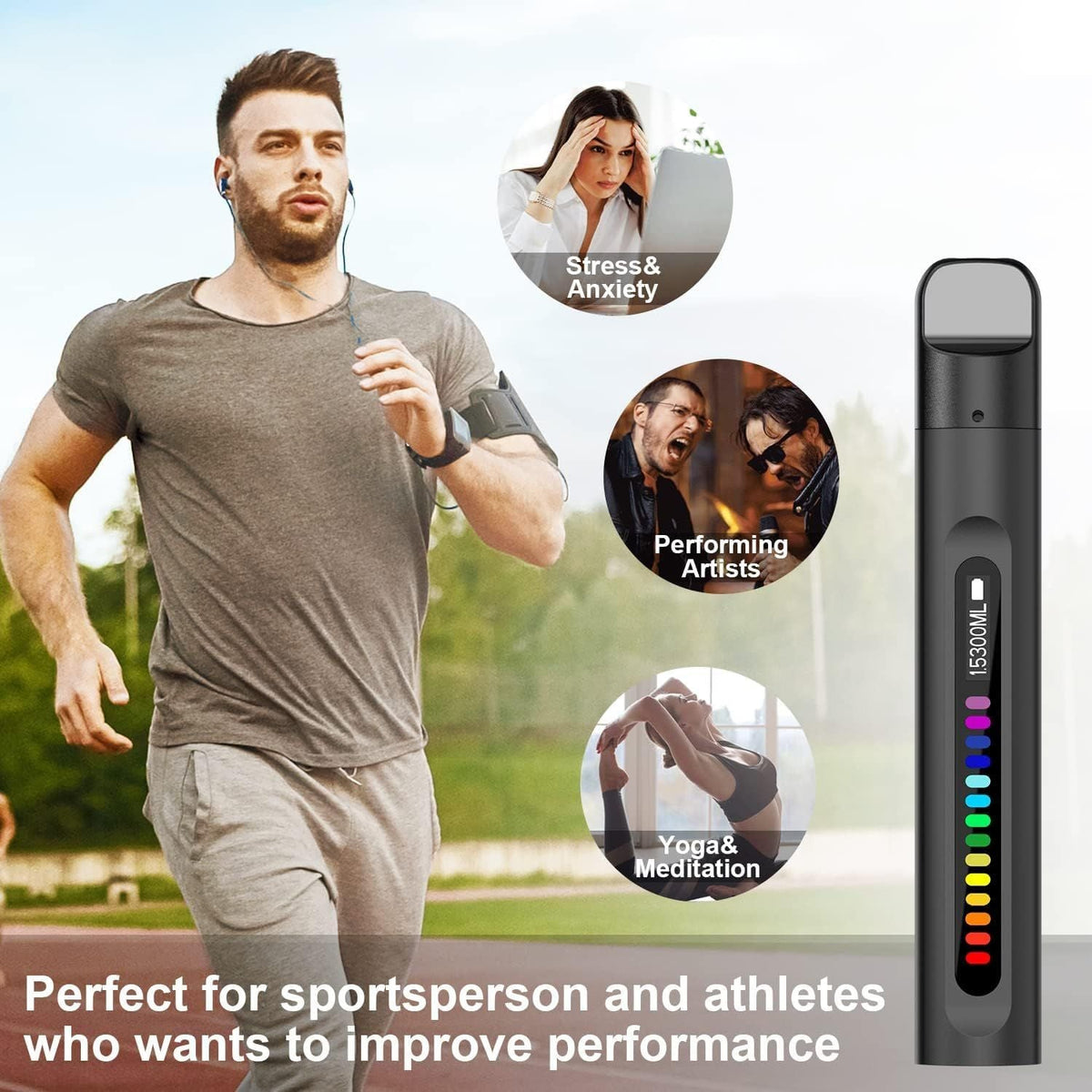 Portable Breathing Exercise Device Smart Breathing Training Assistant with Real-Time Display