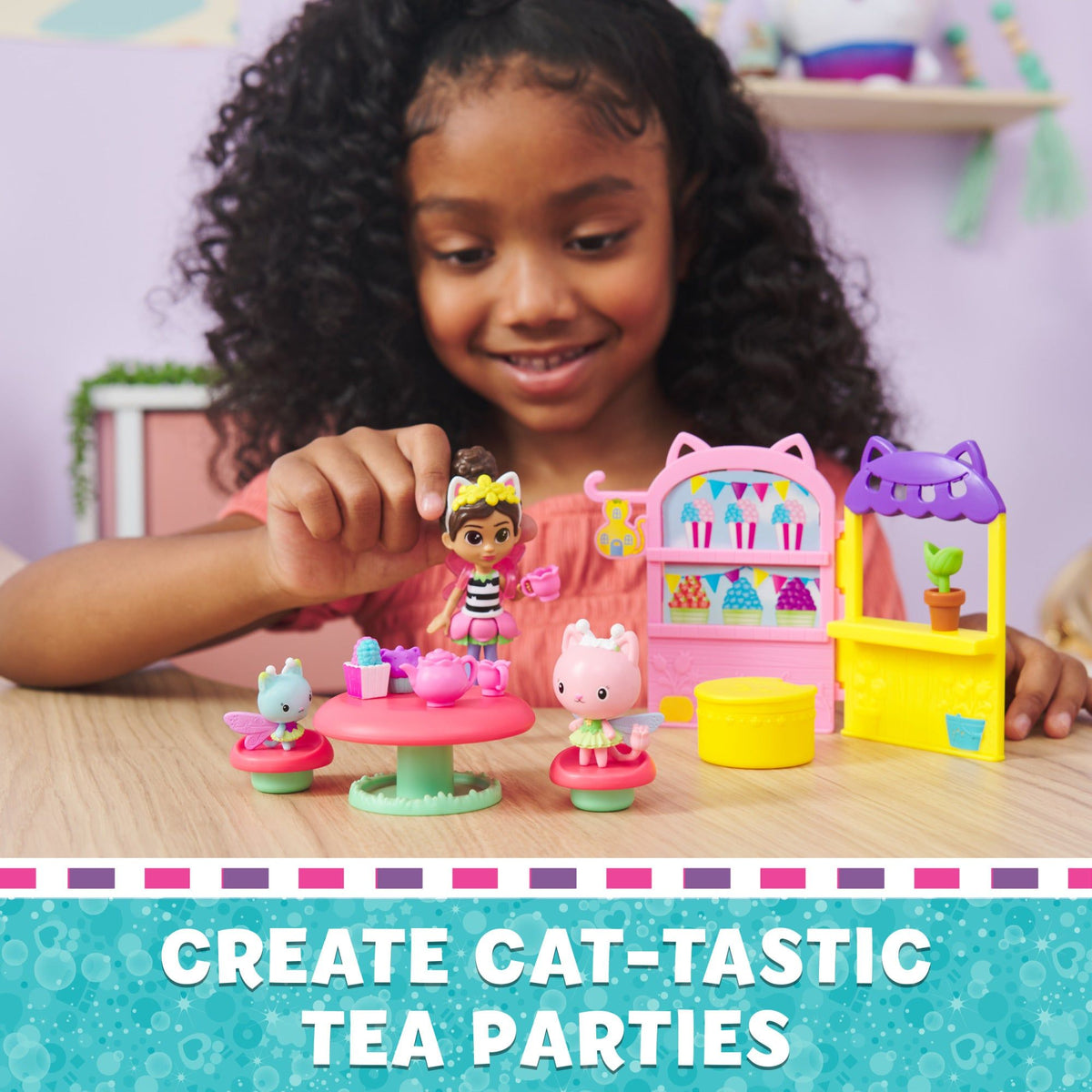 Gabby’s Dollhouse Kitty Fairy Garden Party Playset