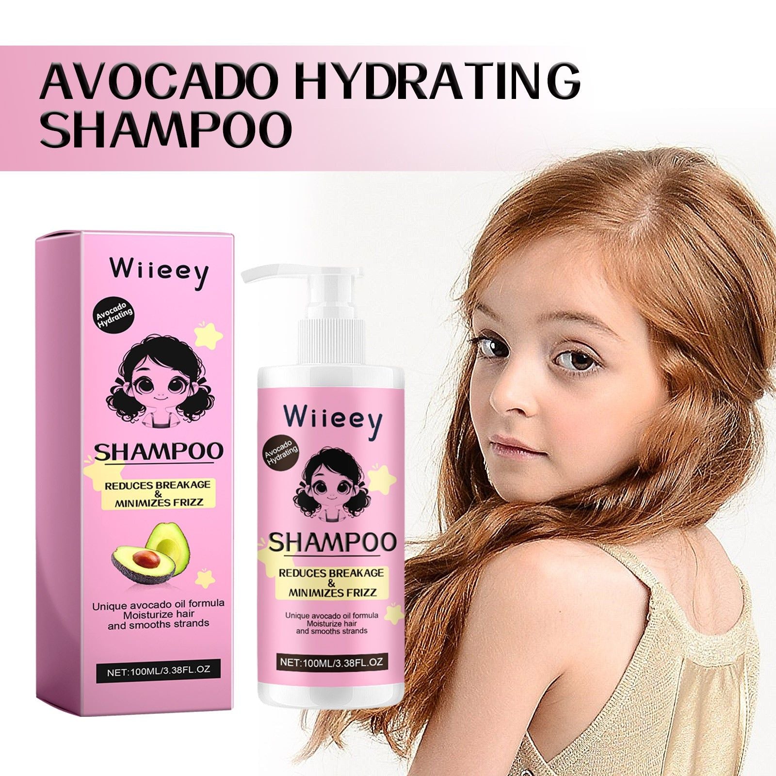 Avocado Hair Shampoo Deep Cleansing Moisturizing Oil Control Long Lasting Fragrance ,100ml
