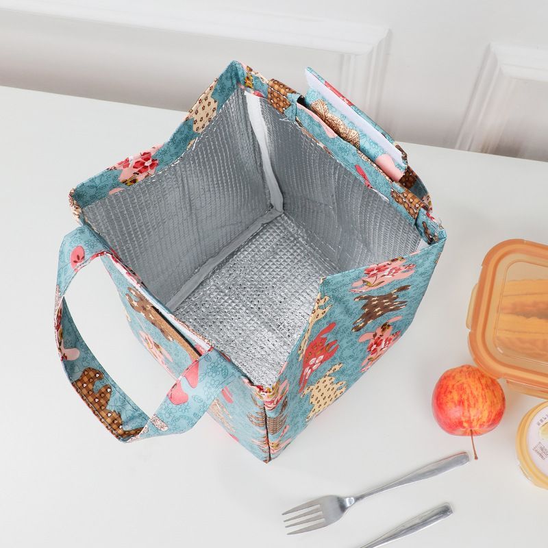 Large Insulated Lunch Tote with Aluminum Foil Lining