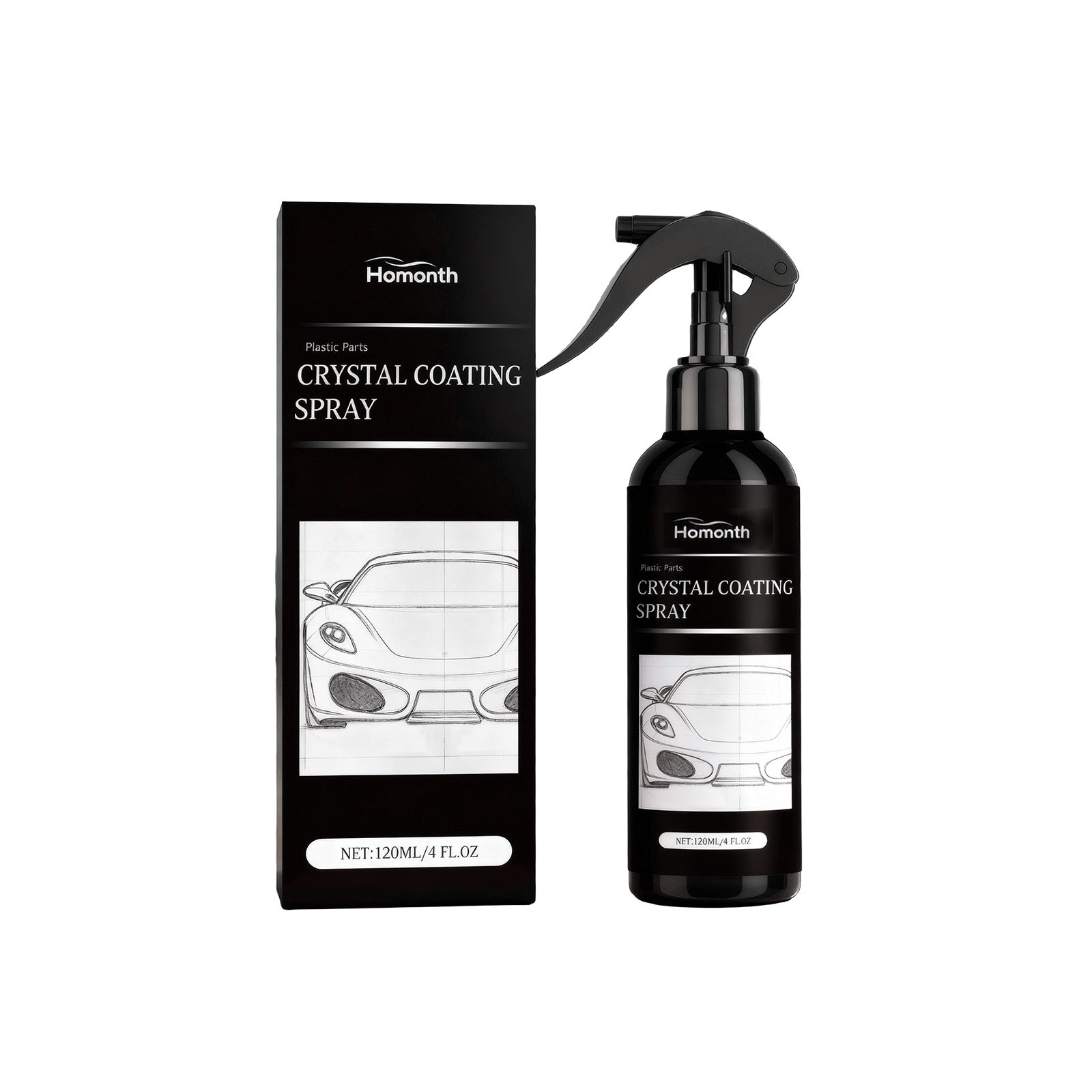 Automobile Coating Spray, Hydrophobic, Anti-Fouling, Glossy Finish, Easy Car Surface Restoration ,120ml