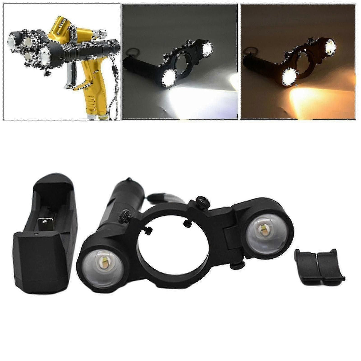 LED Spray Gun Light for Car Paint Airbrush and Spray Pistols