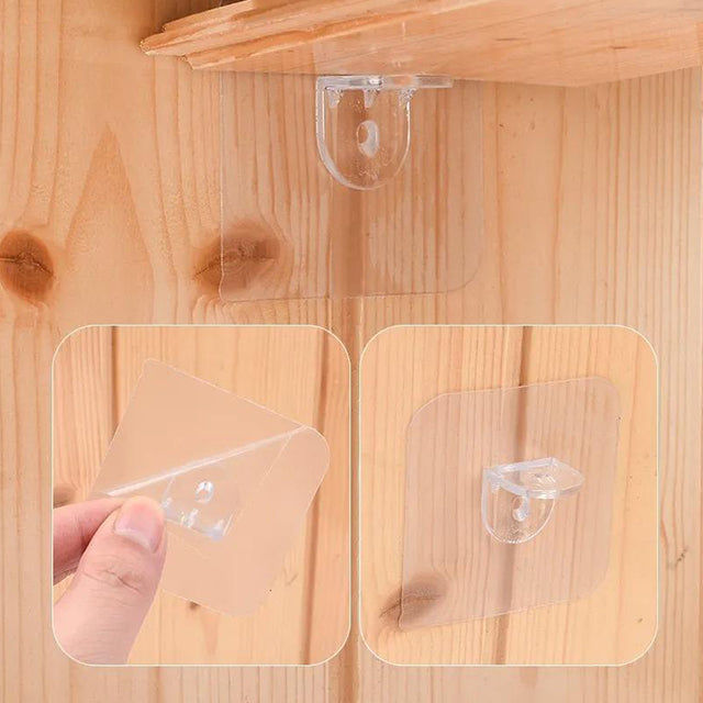 1 Piece Shelf Support - Strong Wall Mounted Bracket for Home Storage & Organization