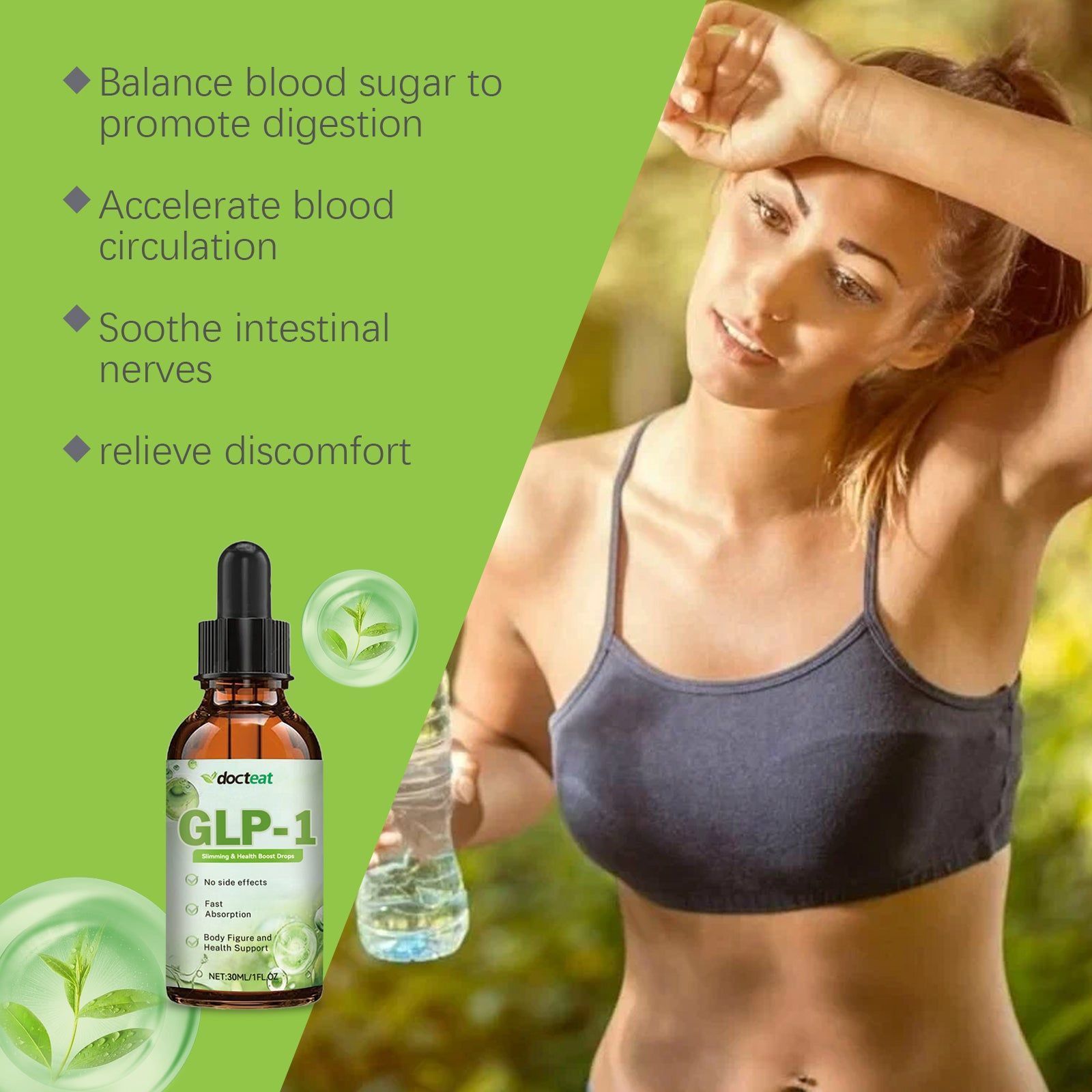 Boost Your Body Care, Regulate Sugar, Reduce Appetite with GLP-1 Drops ,30ml