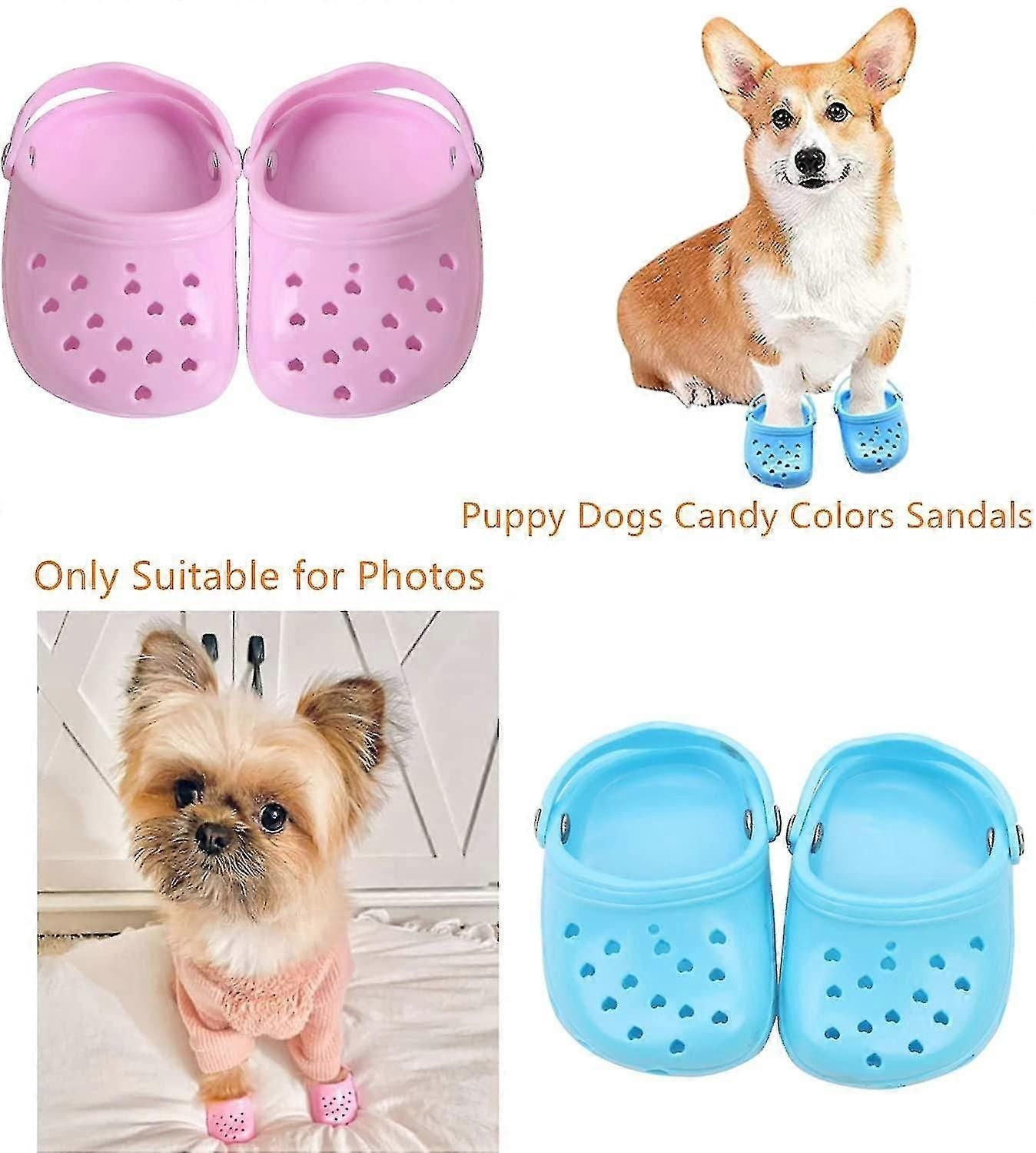 Pet Shoes Dog Summer Slippers Breathable Mesh Candy