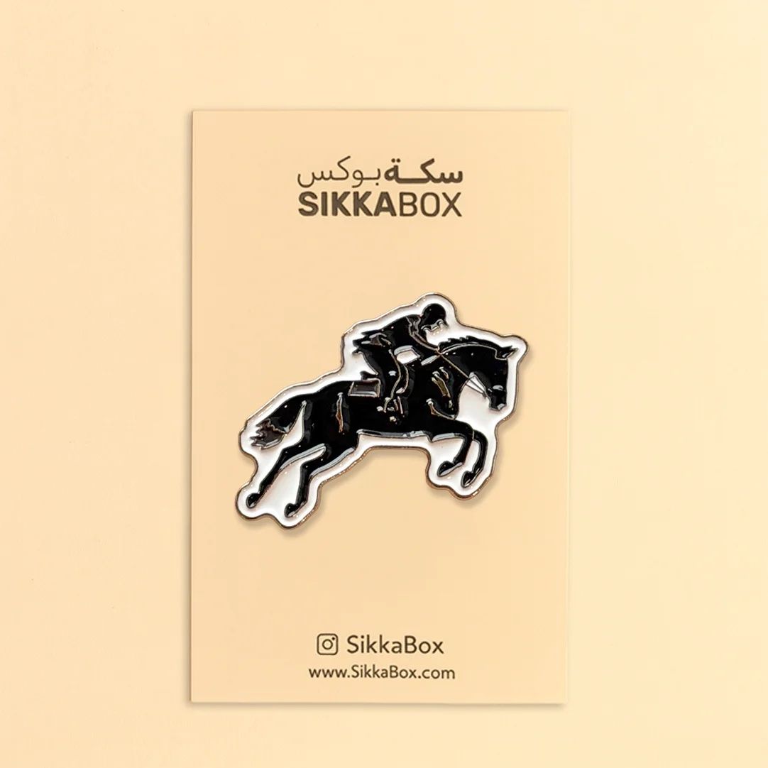 Horse Rider Metal Sticker