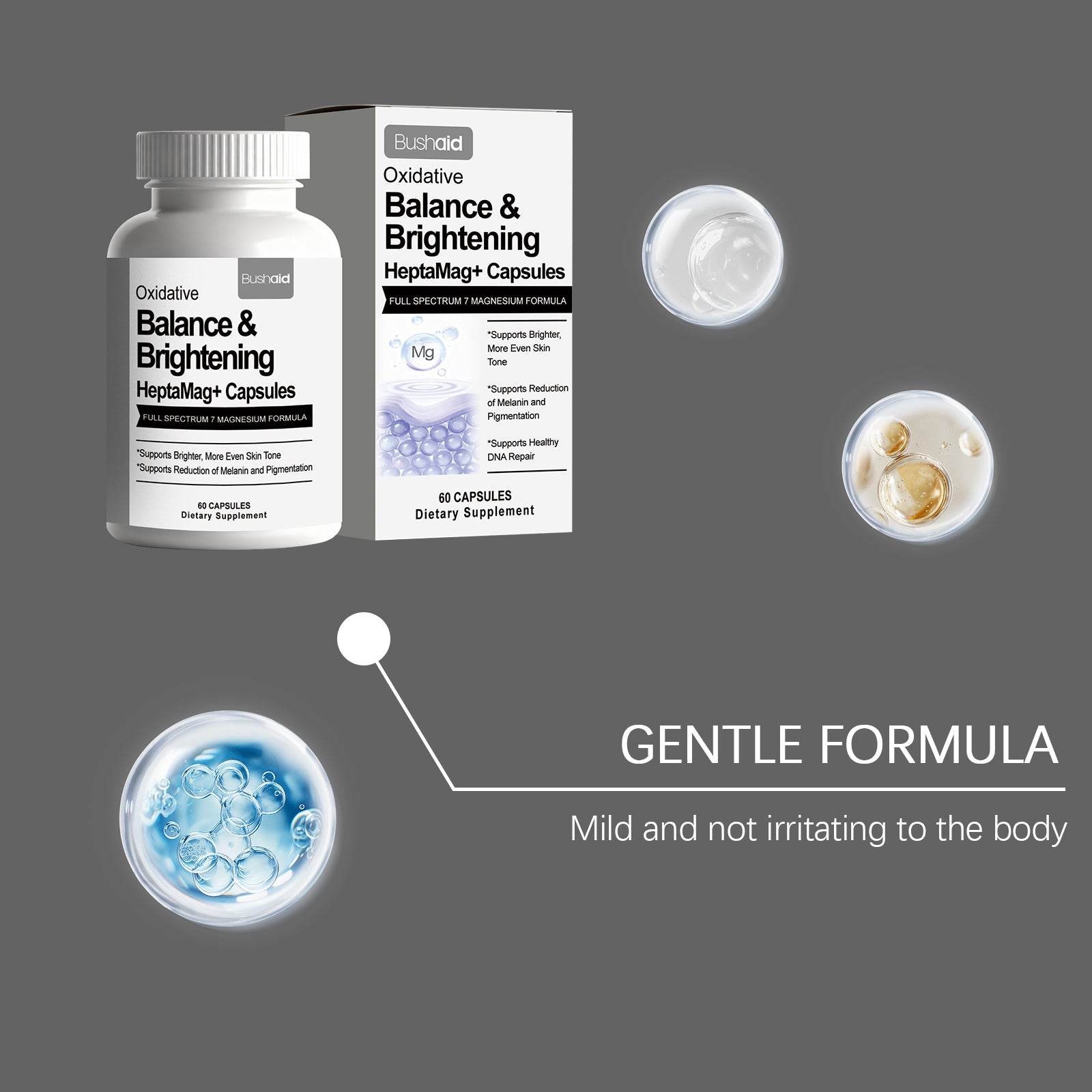 Boost Skin Health and Metabolism with Magnesium Aescinate Capsules for Personal Care ,60capsules
