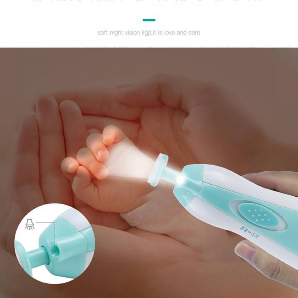 Electric Baby Nail Trimmer Infant Nail Clipper Kit Safety Mute Manicure Tools For Newborn