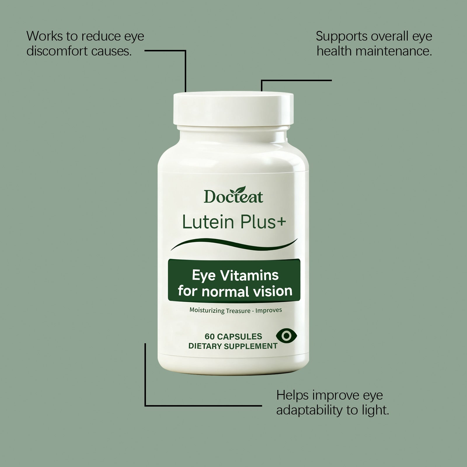 Bright Vision Lutein Eye Care Capsules, Supports Eye Health, Relieves Fatigue, Dry Eyes ,60 capsules