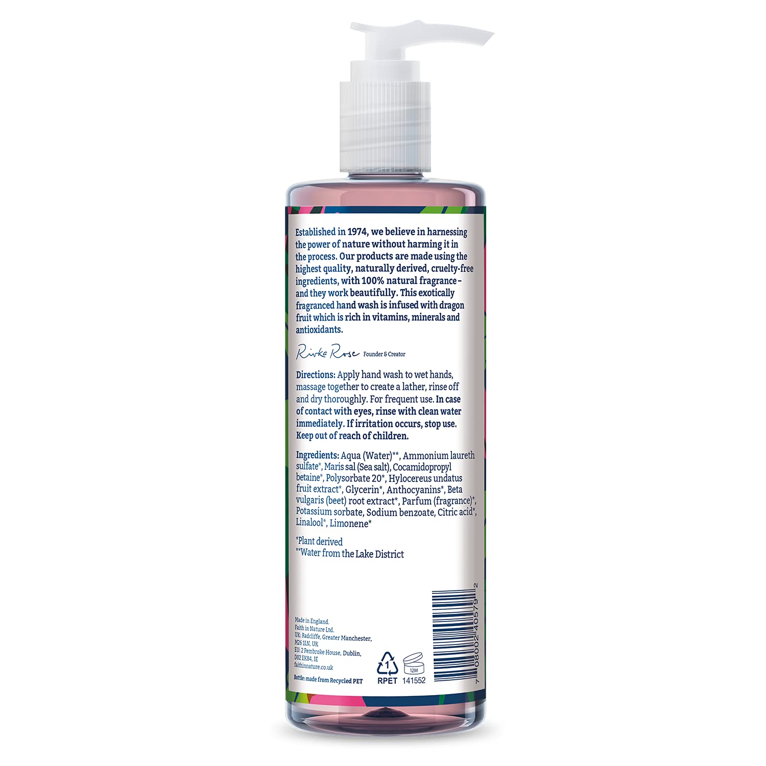 Faithinnature Hand Wash - Dragonfruit 400ml