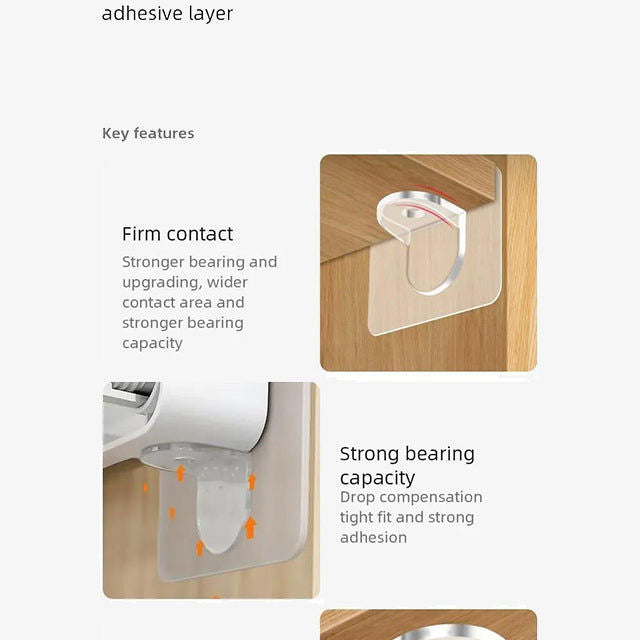 1 Piece Shelf Support - Strong Wall Mounted Bracket for Home Storage & Organization