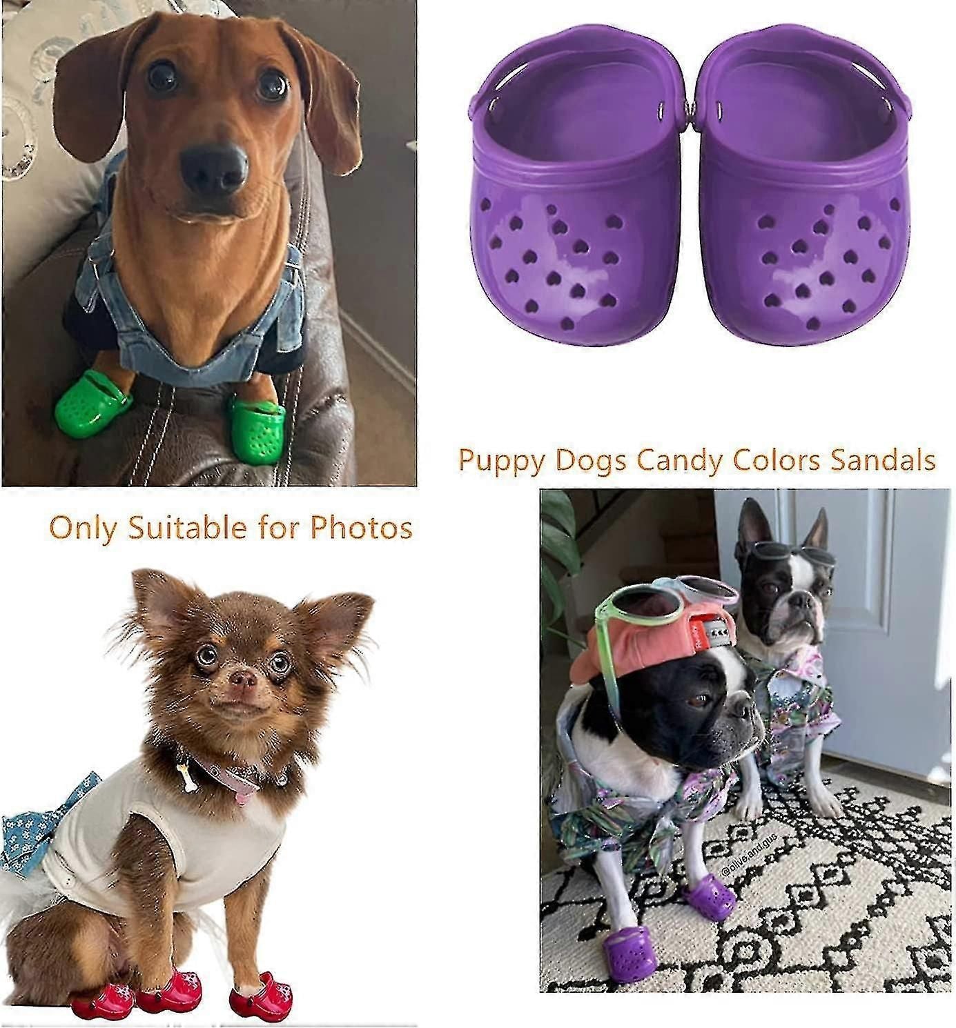 Pet Shoes Dog Summer Slippers Breathable Mesh Candy