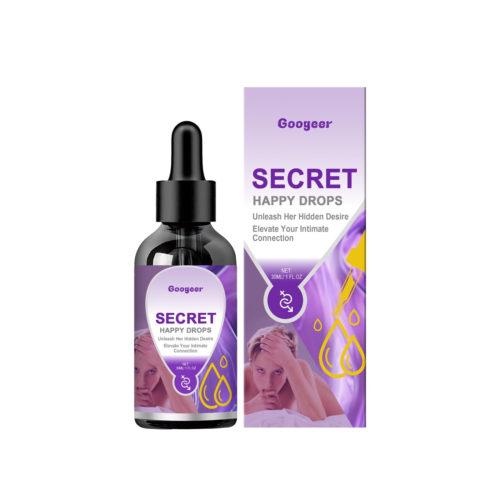 Secret Happiness Drops for Body Care, Enhance Pleasure, Boost Intimacy, Natural Mint Extract ,30ml