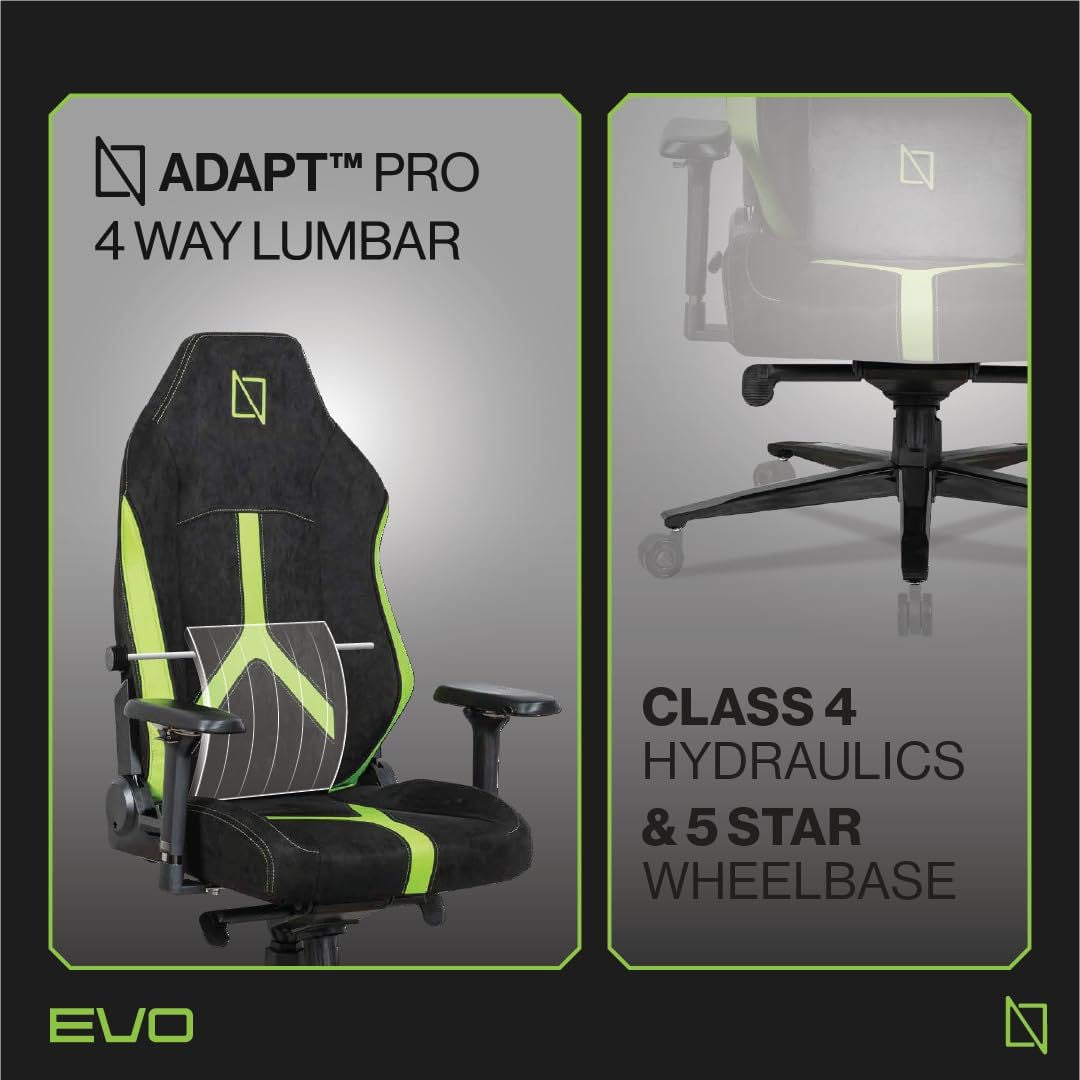 Apex Pro Evo Edition, Pro Gaming Chair with Adaptive Support System, Multi-adjustable, Lime Green