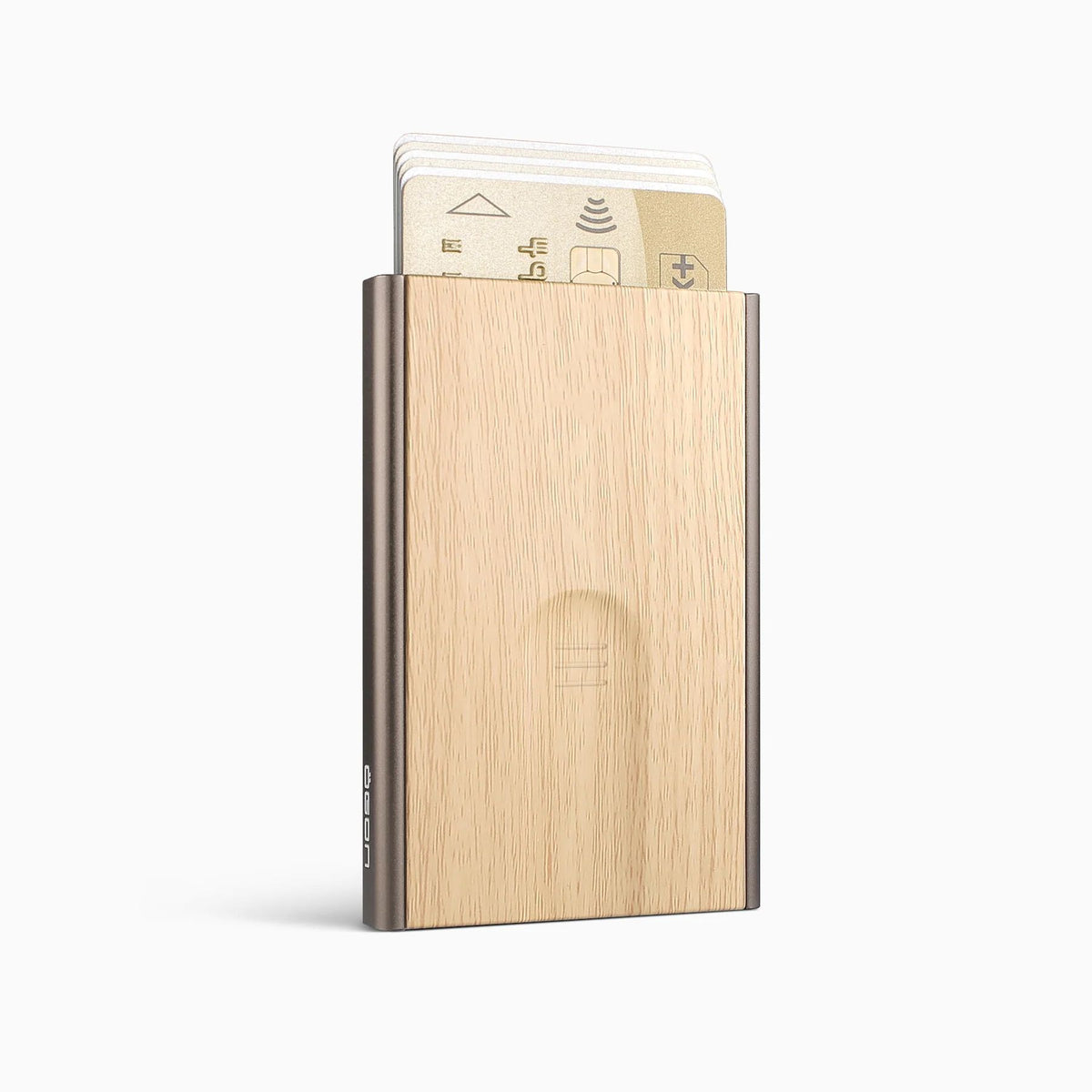 Ogon Automatic Slider Card Holder, Bamboo