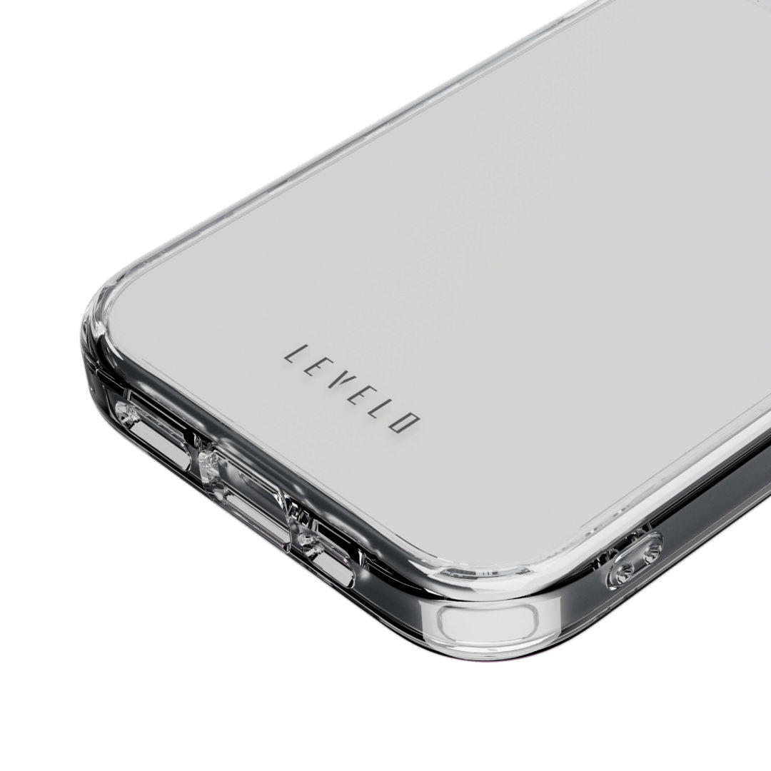 Levelo Clara 3H Anti-Scratch with Shock-Proof Edges Clear Case for iPhone 15 Pro/ 15 Pro Max