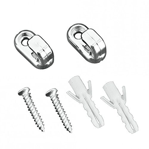 Metaltex Mallorca Wall Hooks & Screws, Set Of 2