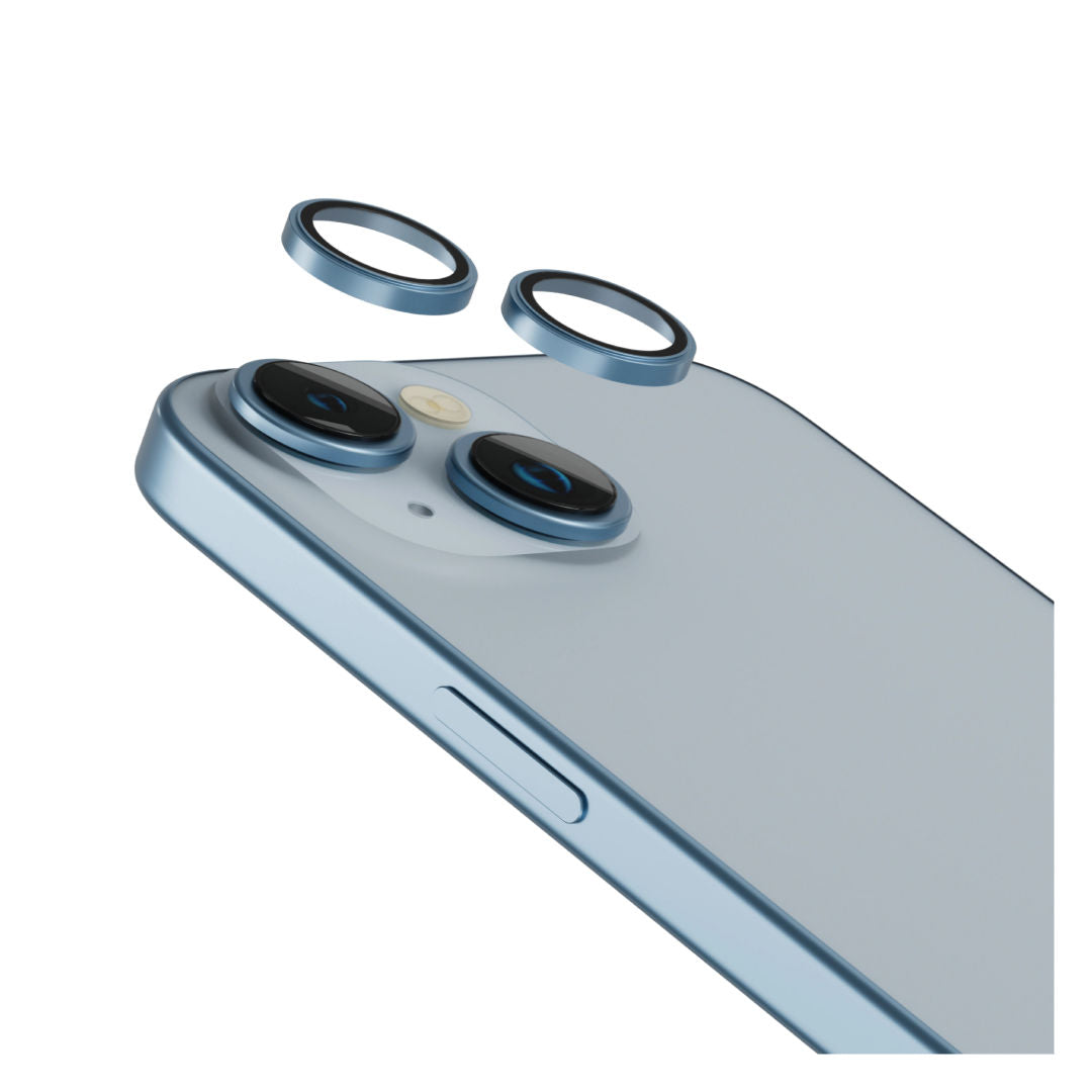 Levelo Lucent Duo 9H Hardness Camera Lens Protector For iPhone 15 & 15 Plus, 2 Piece