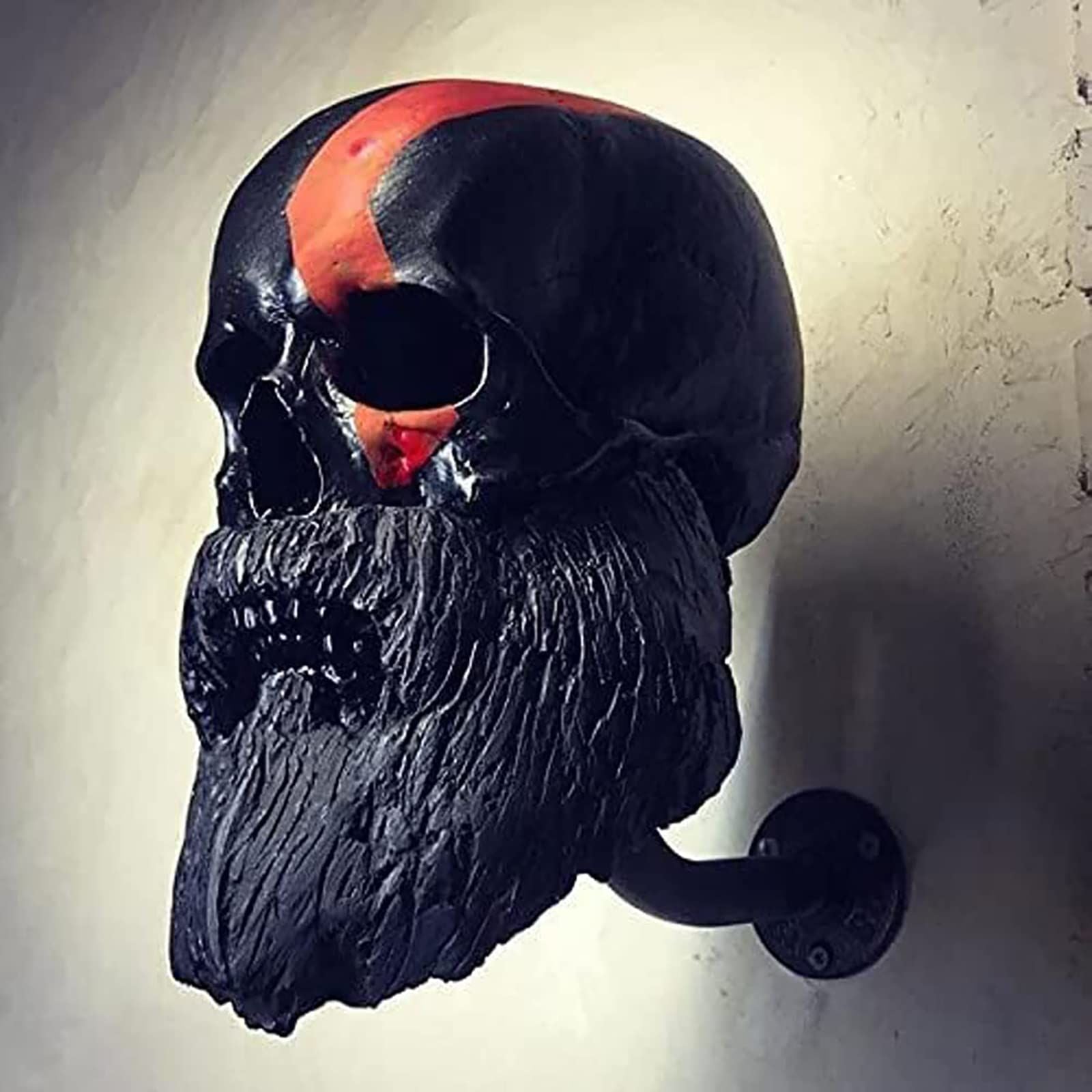 Motorcycle Skull Helmet Holder Skull Shape Helmet Holder Wall Decoration