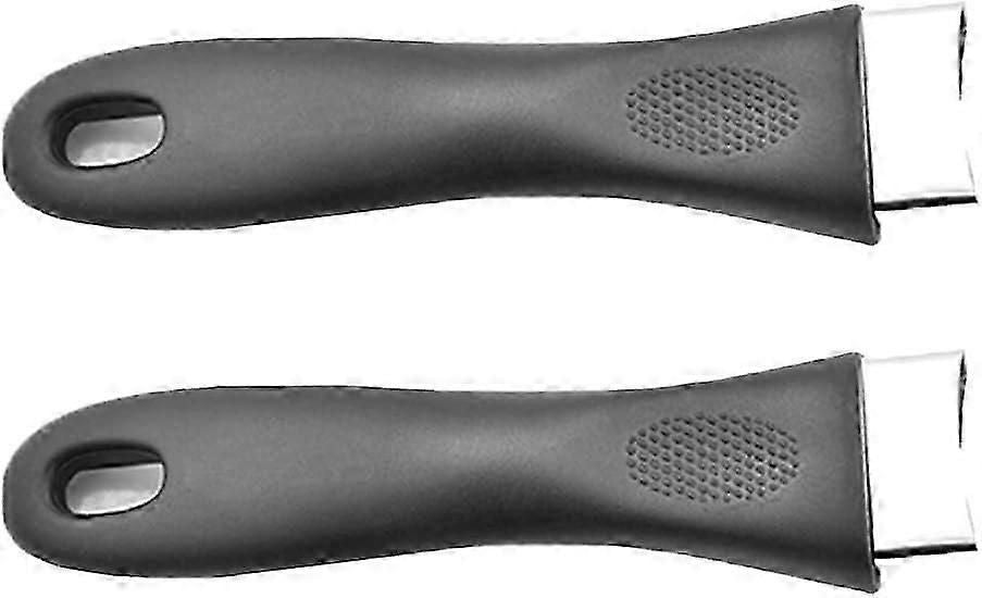 2 Pcs Bakelite Grip Long Replacement Handle with Screw for Kitchen Pot Pan Handle Heat-Resistant Cookware Repair Parts Utensil Accessories