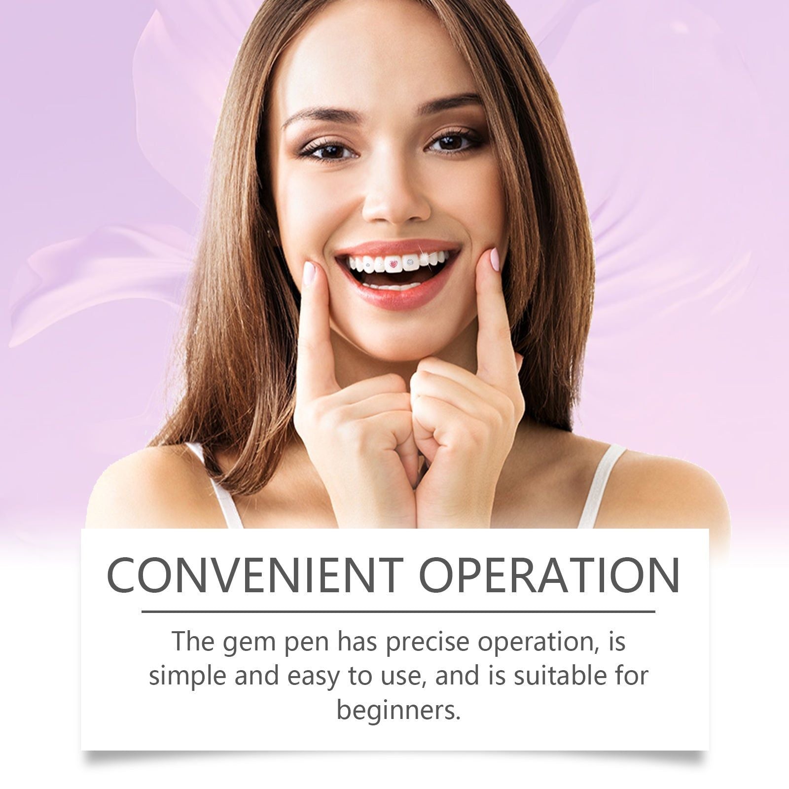 Cosmetic Dentistry Kit, Personalized Dental Gems, Sparkling Smile, Safe & Easy ,1set