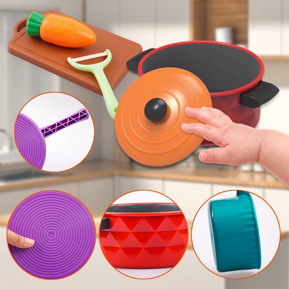 kids kitchen Toy Set Pretend Play Toys Birthday Christmas Gift for 2 3 4 Year Old Boys Girls