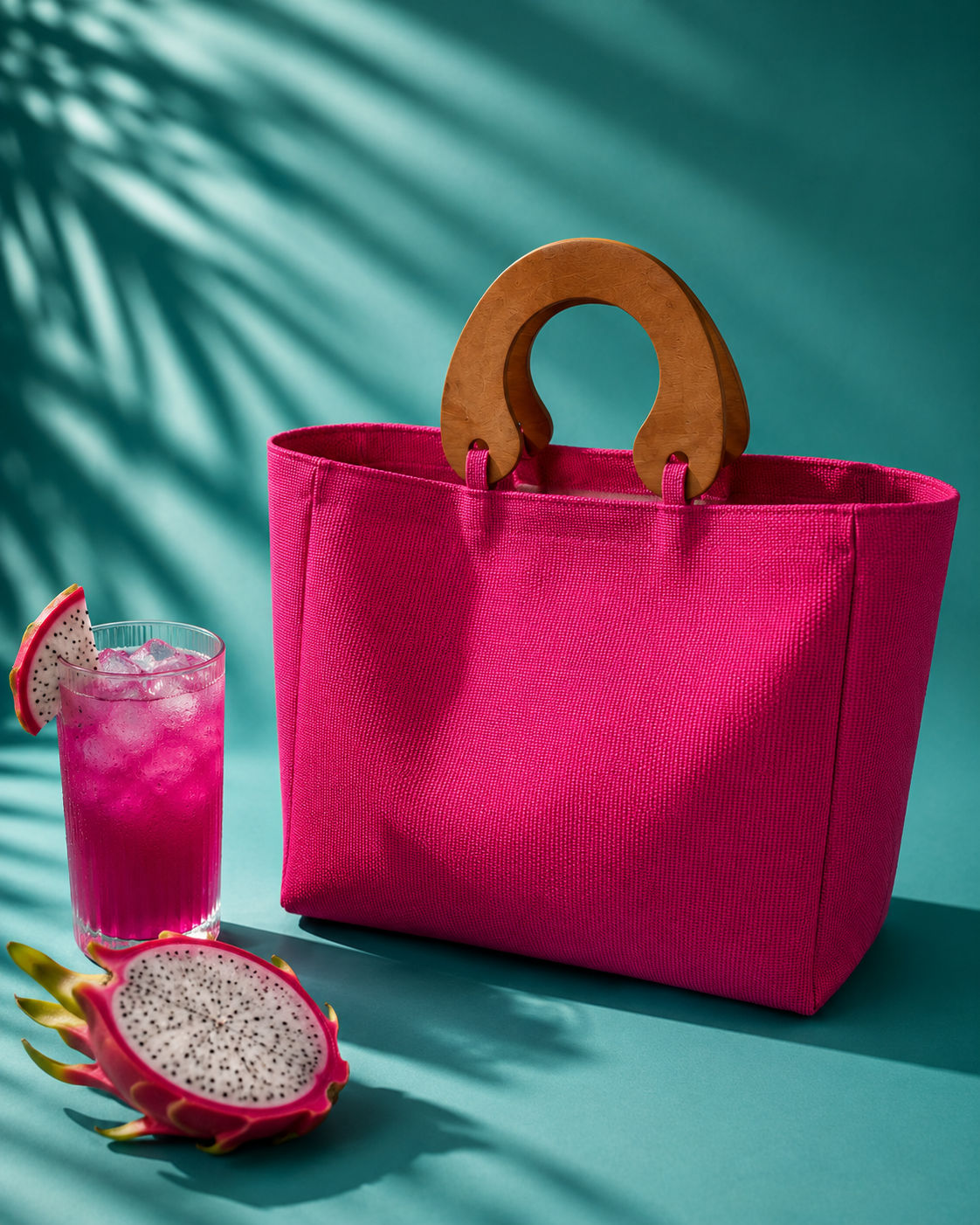 By Rita Raphael Handmade Beach Bag — Orange, Fushia & Yellow