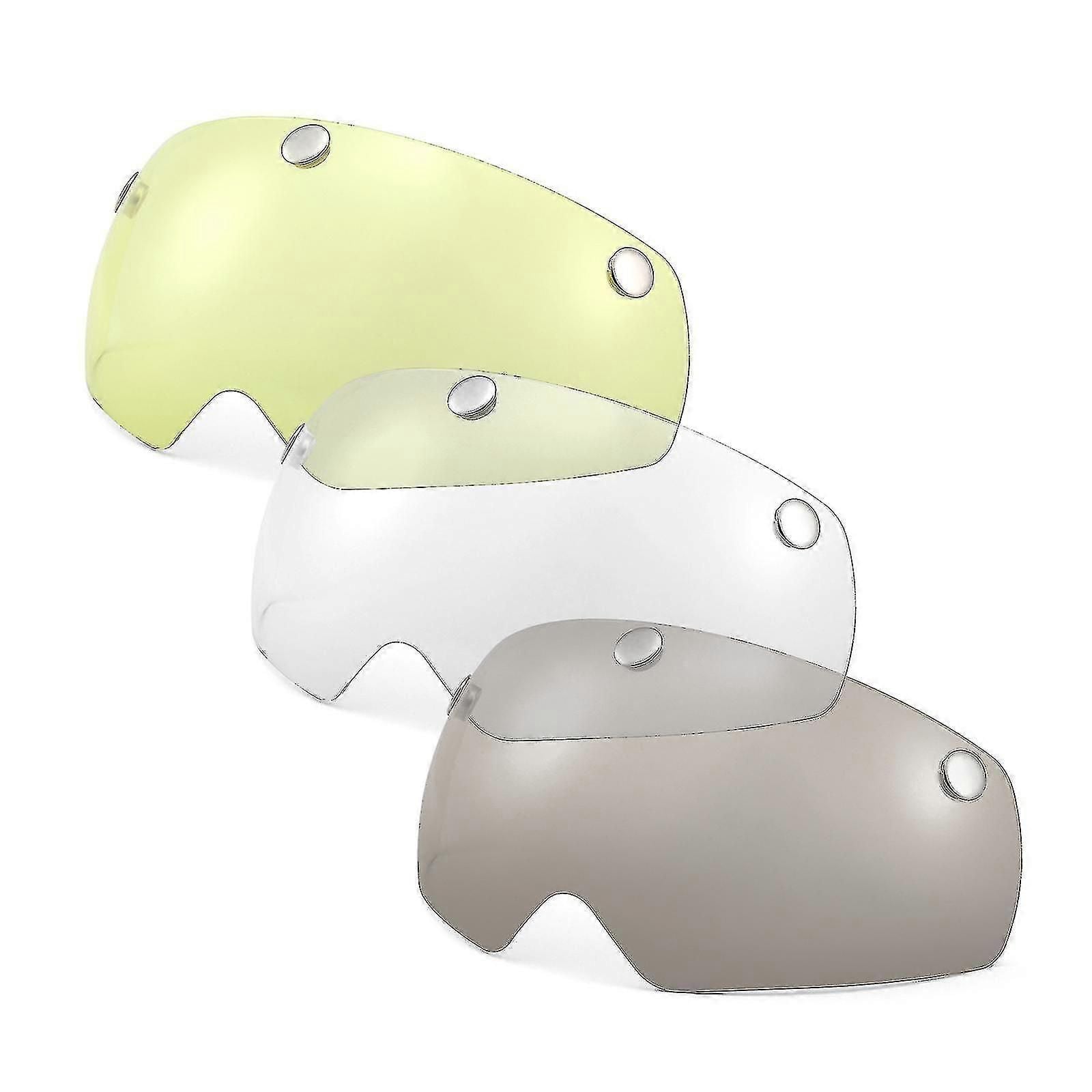 3pcs Detachable Magnetic Visor For Bike Helmet Uv Guard For Men Women