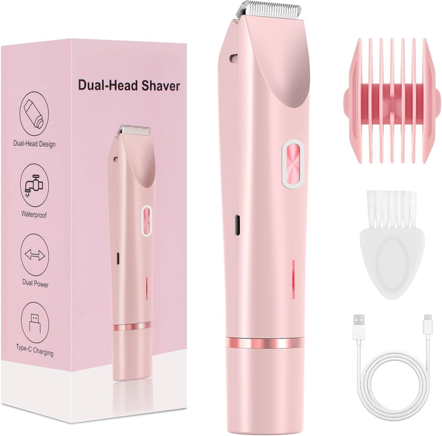 2-in-1 Women's Body and Face Shaver