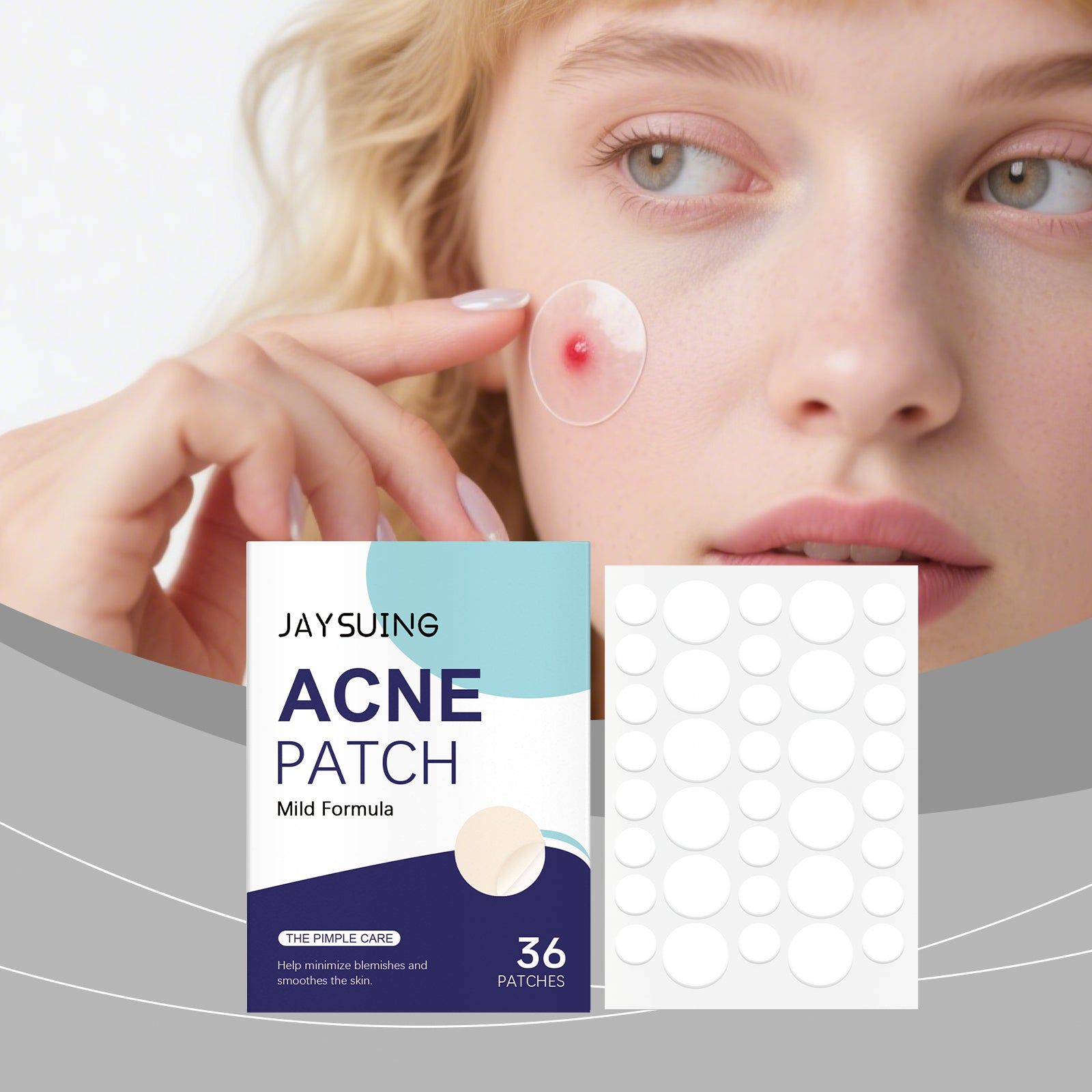 Clear Acne Patch, Skin-Friendly, Breathable, Invisible, Fast Relief for Pimples ,36pcs