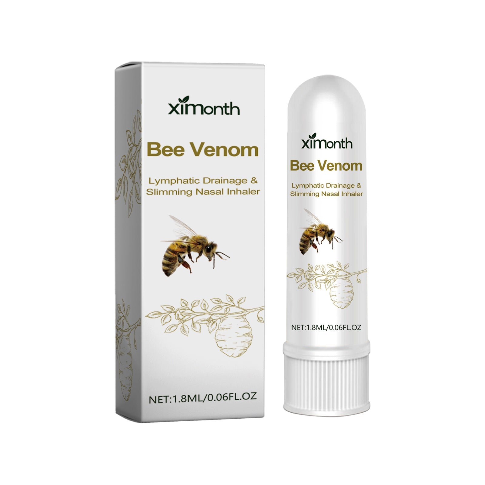Bee Venom Body Shaping Inhaler, Slimming, Fat Burn, Lymphatic Detox ,1.8ml