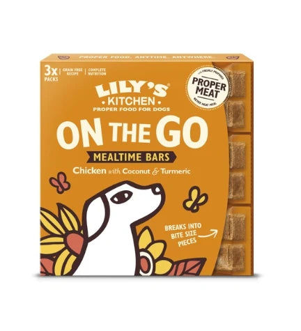 Lily's Kitchen Chicken on the Go Bars Multipack for Dogs 3x40G