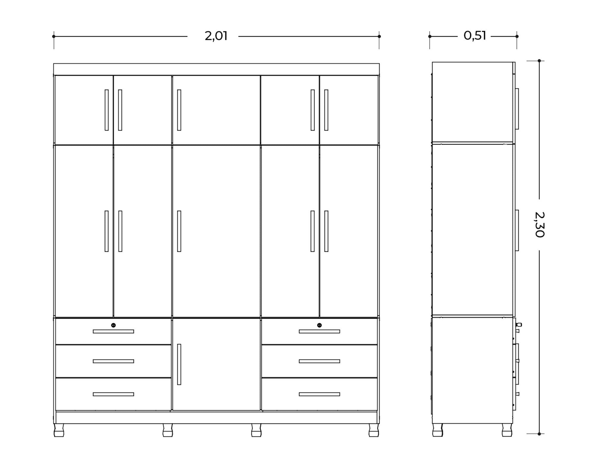 Triton Large 11 Door Wardrobe