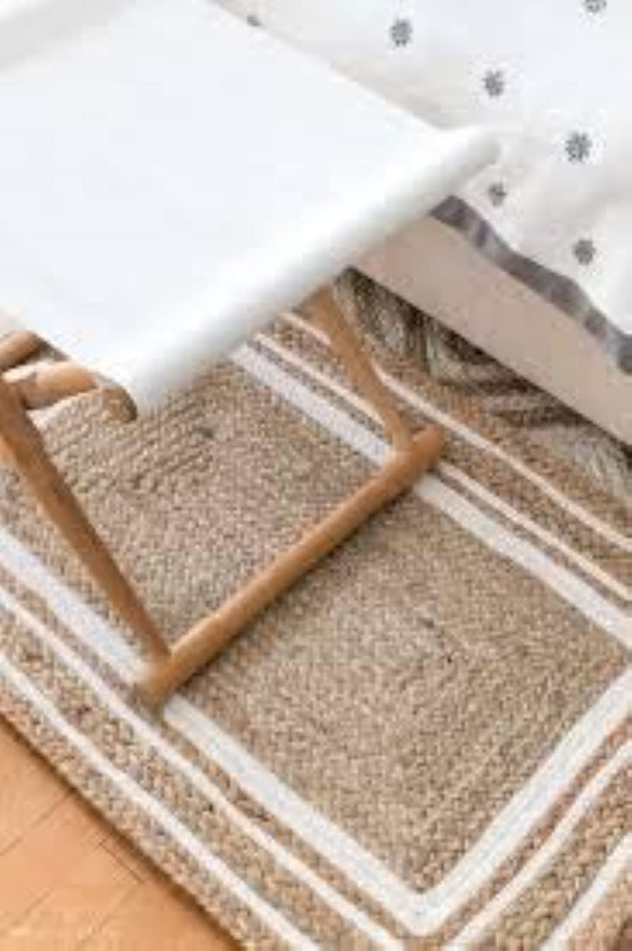 AIESY® Handwoven Beautiful Jute Reversible Doormat for Bedroom