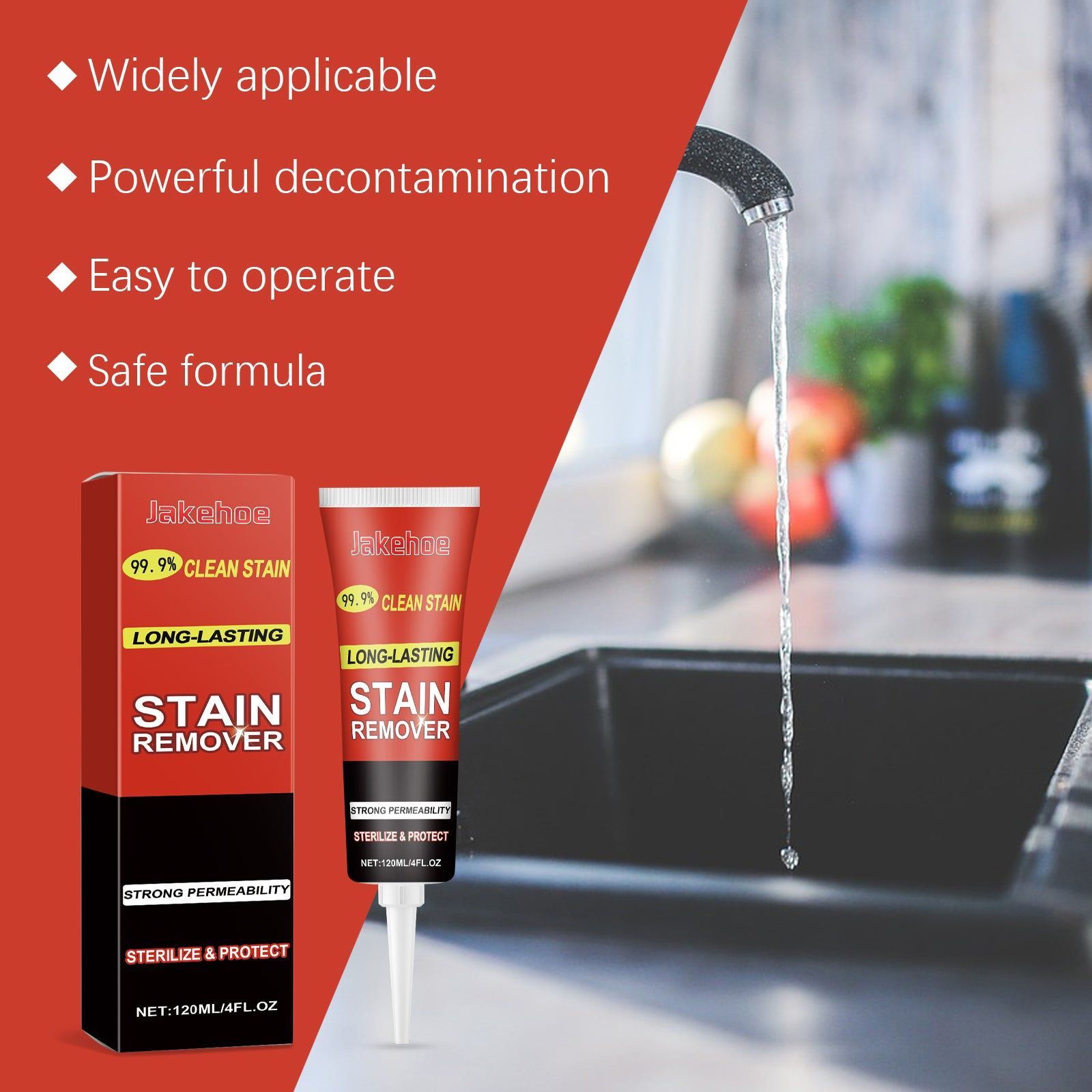Deep Cleaning Mildew Remover Gel, Multi-Purpose Household Stain Cleaner, Safe and Effective ,1set
