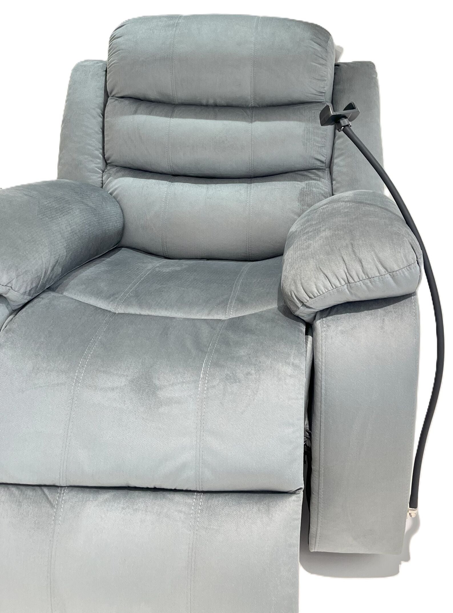 Grey Power Recliner #8005