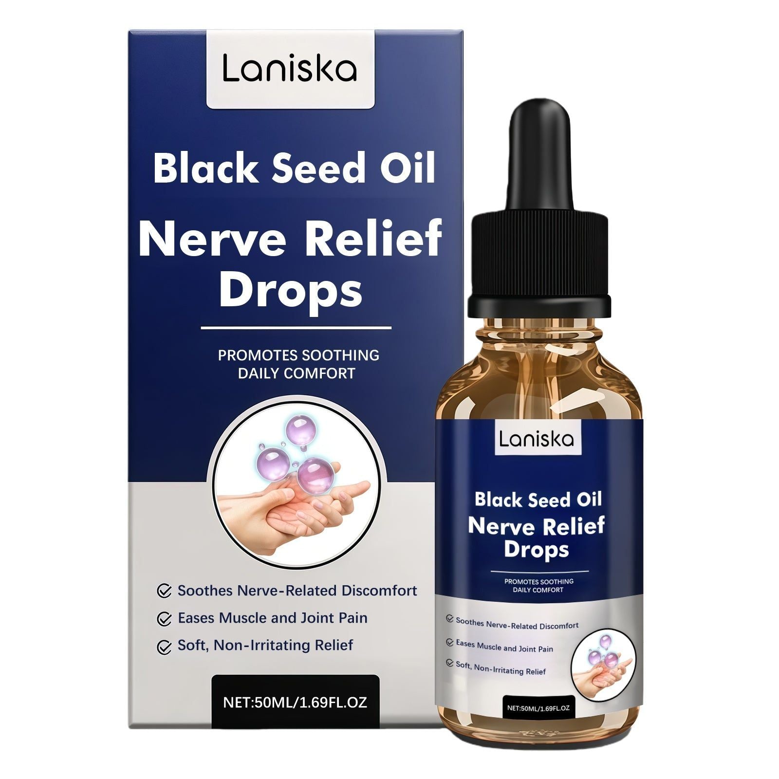 Body Care Drops, Fast Relief for Joints, Skin Moisturizer, Pain Relief ,50ml