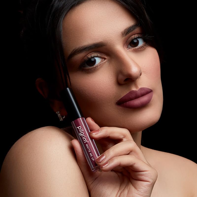 Pilgrim Liquid Matte Lipstick - Berry Tease 3gms