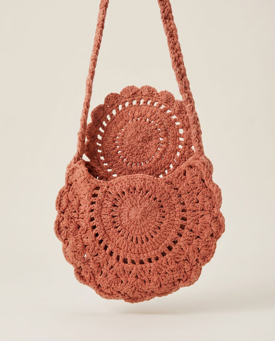 Hush and Stitch Light Brown Mini Boho Bag
