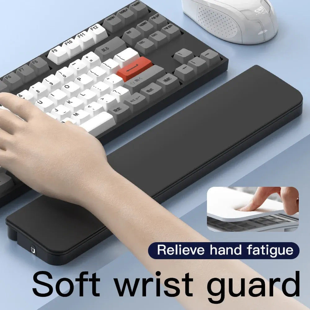 Keyboard Wrist Rest Pad with Cleaning Tool Kit Hand Wrist Rest Non Slip Palm Pad