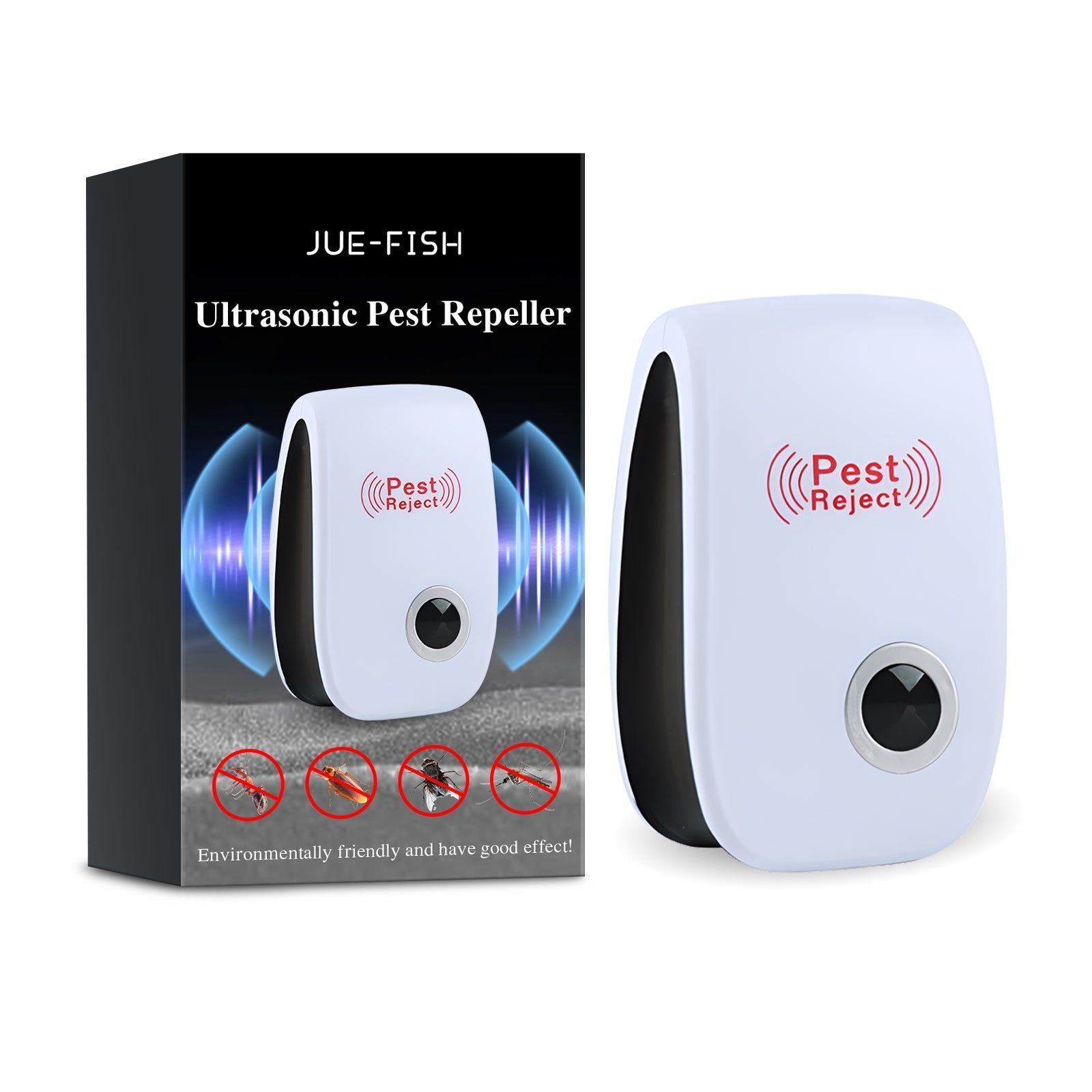Ultrasonic Mosquito and Insect Repellent, Safe, Eco-Friendly, Indoor Pest Control ,1pcs