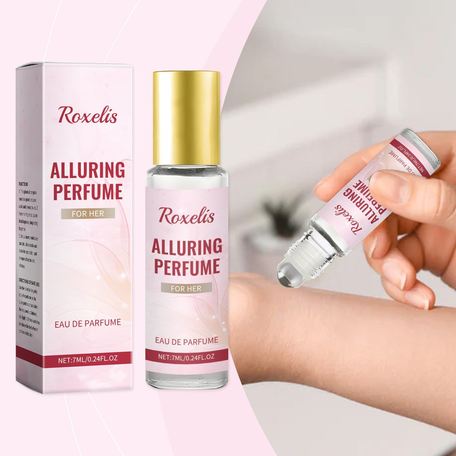 Charm Light Floral Perfume, Long-lasting Fresh Scent, Elegant Fragrance for Confidence ,7ml