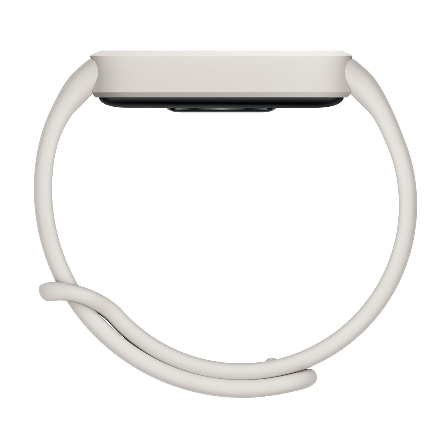 سوار اللياقة البدنية الذكي Xiaomi Smart Band 9 Active، باللون البيج والأبيض، بشاشة مقاس 1.47 بوصة، و50 وضعًا رياضيًا، وعمر بطارية يصل إلى 18 يومًا