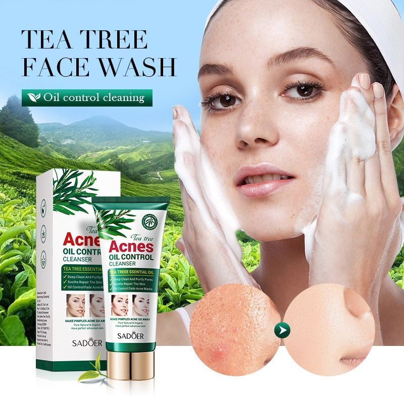 Tea Tree Facial Cleanser Deep Pore Cleansing Face Wash - SD49853