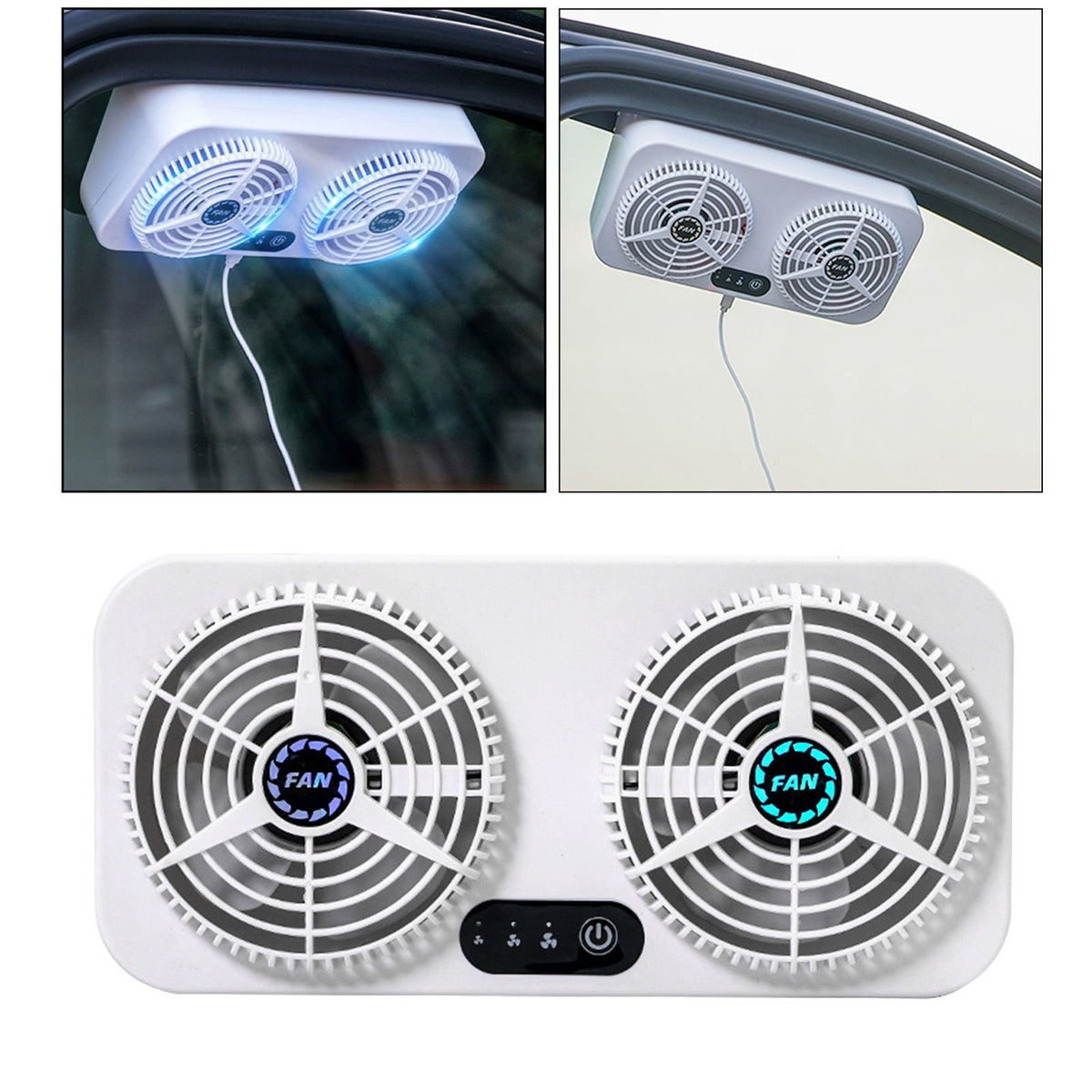 Car Ventilation Exhaust Fan Vehicle Air Circulation Fan Remove Odor Car Radiator