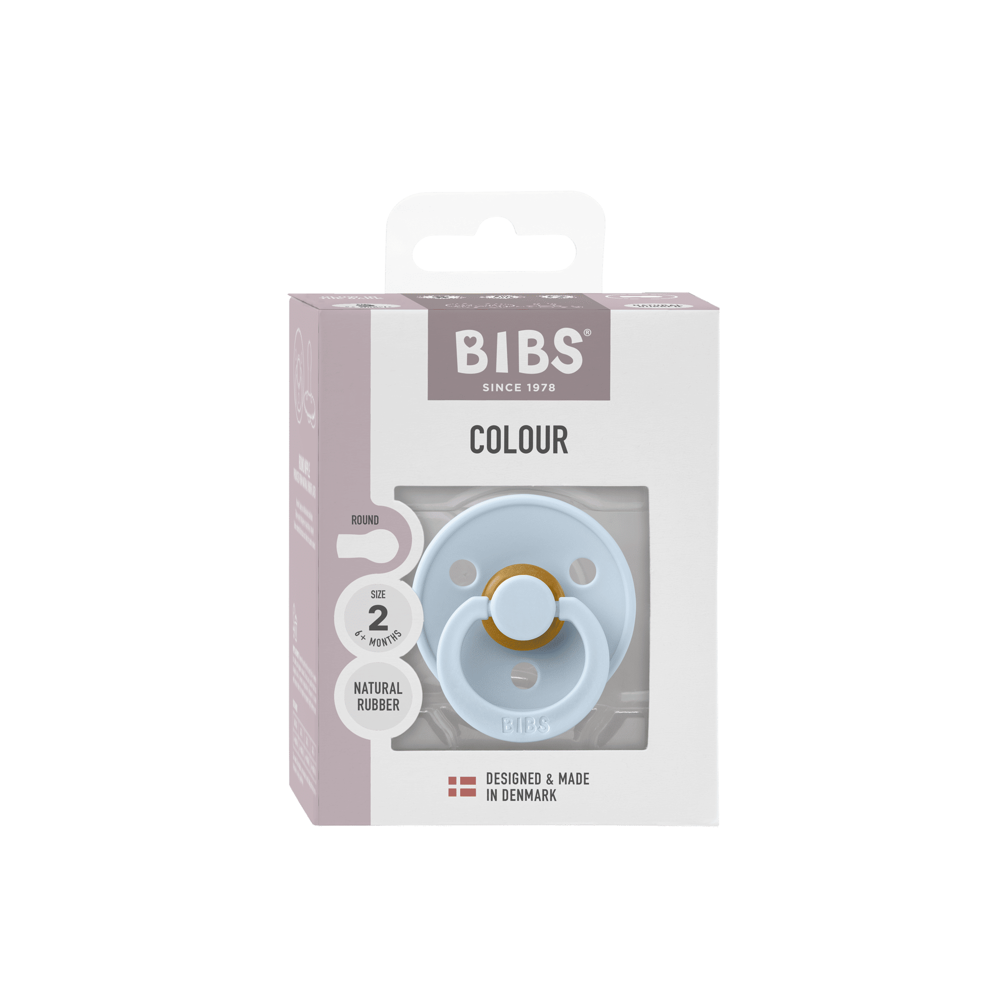 Bibs Pacifier Size 2 ( 6-18M) (1pc) -Baby Blue