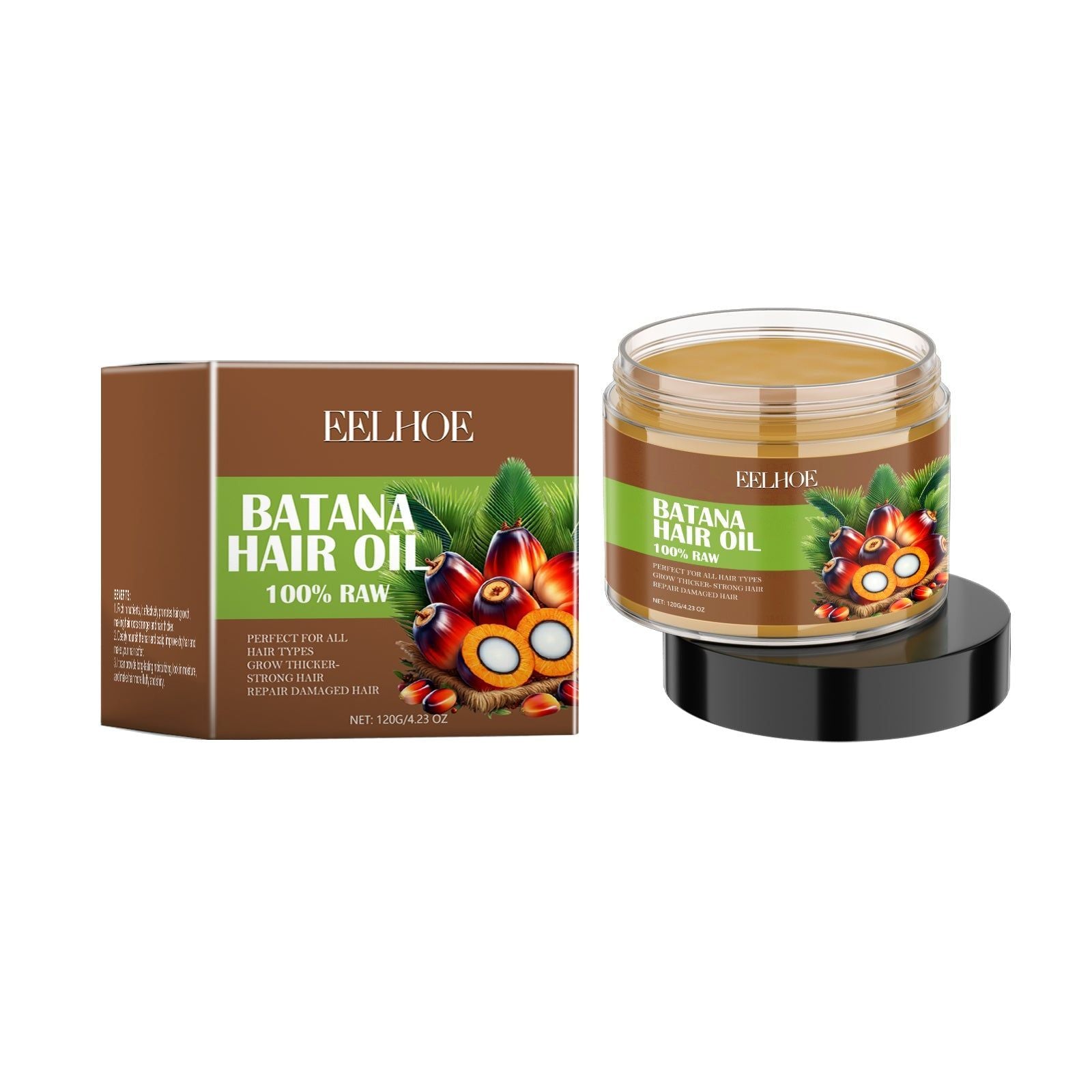 Batana Hair Care Oil, Nourishes, Moisturizes, Thicker, Glossy Hair, Safe, Easy to Use ,120g