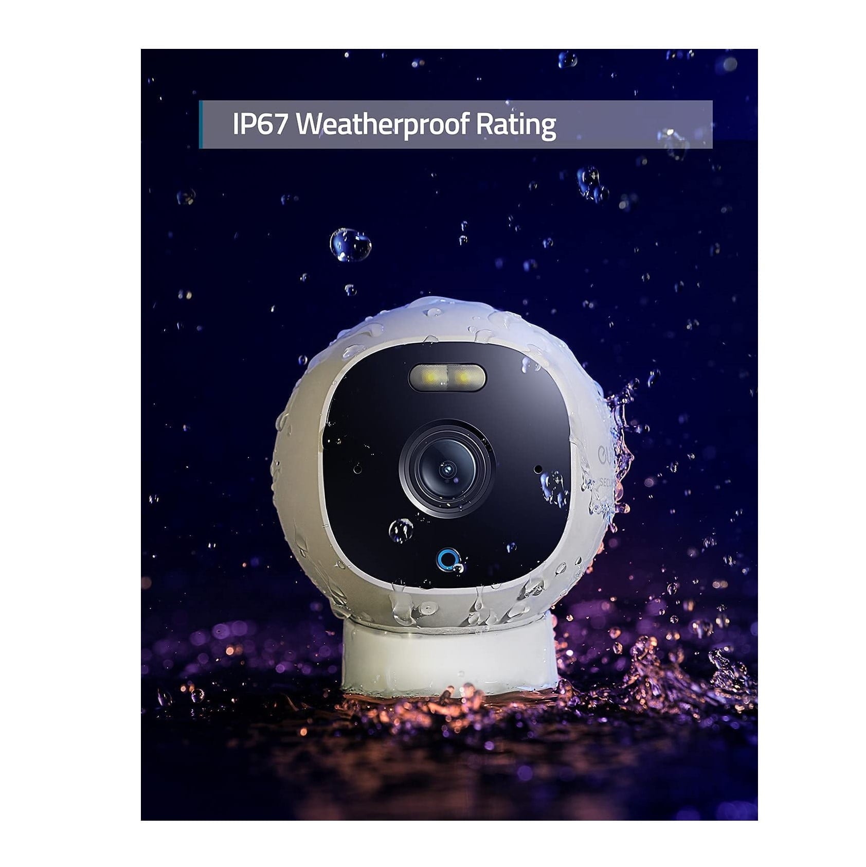 Eufy Indoor Outdoor Cam Spotlight Pro 2K with 32GB microSD, White