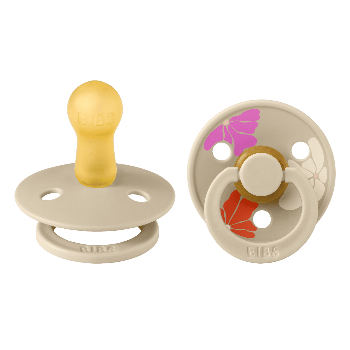 Bibs Pacifier Size 2 - Baby 6-18M (2pcs)-Studio Colour-Vanilla Mix