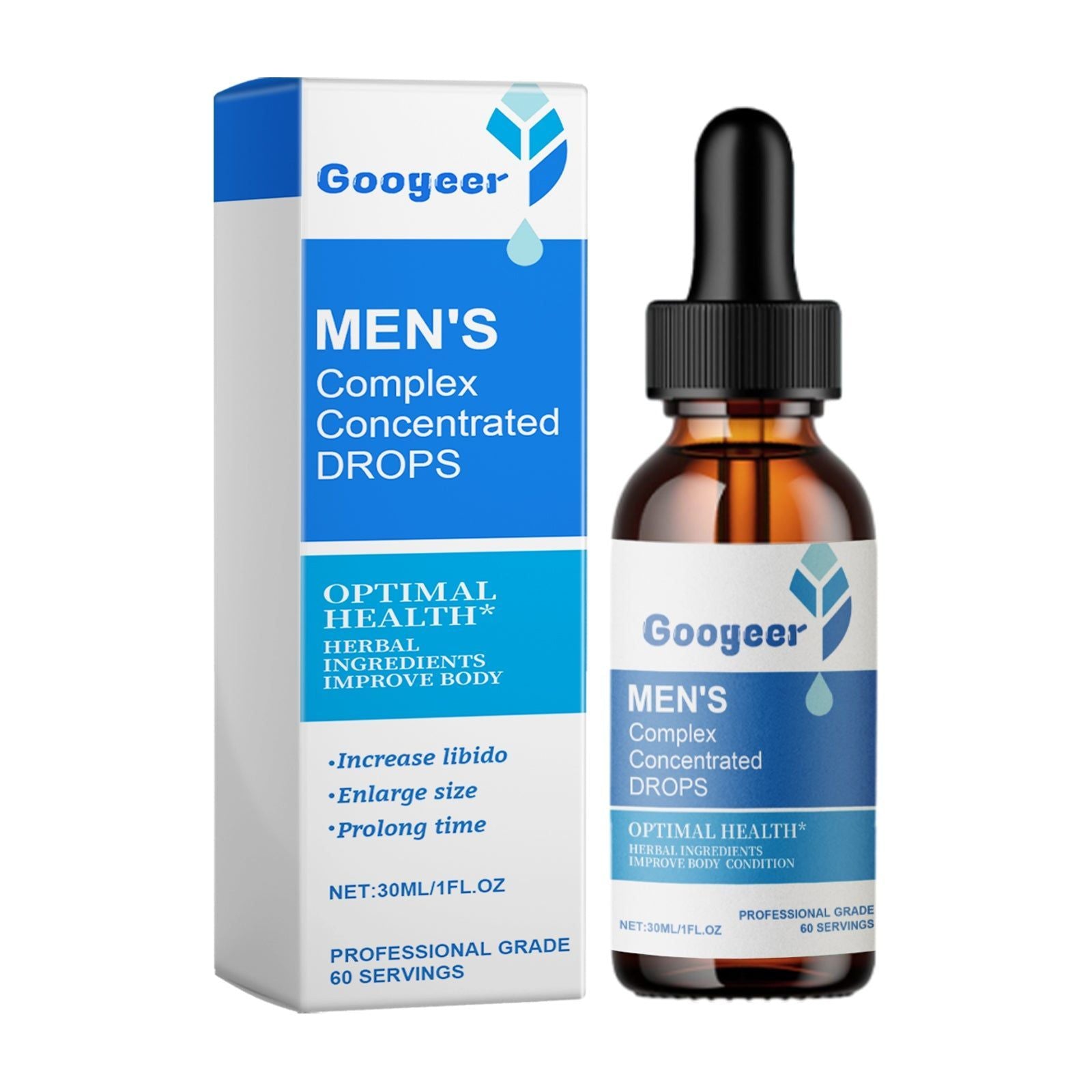 Boost Your Confidence with Ginseng & Maca Men's Body Care Drops, Fast Results ,30ml